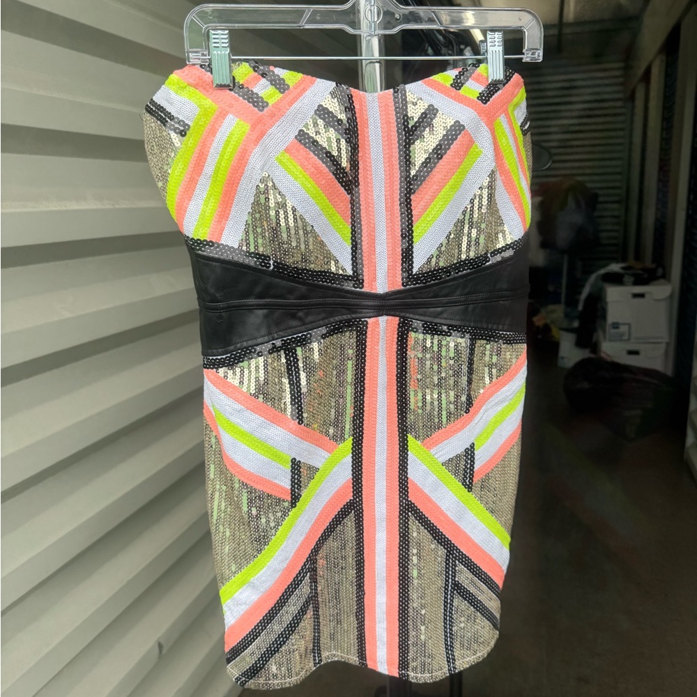 Sequined Mini Dress by BEBE - sz XL